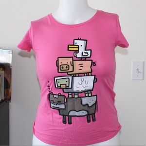 Pink Minecraft Shirt
